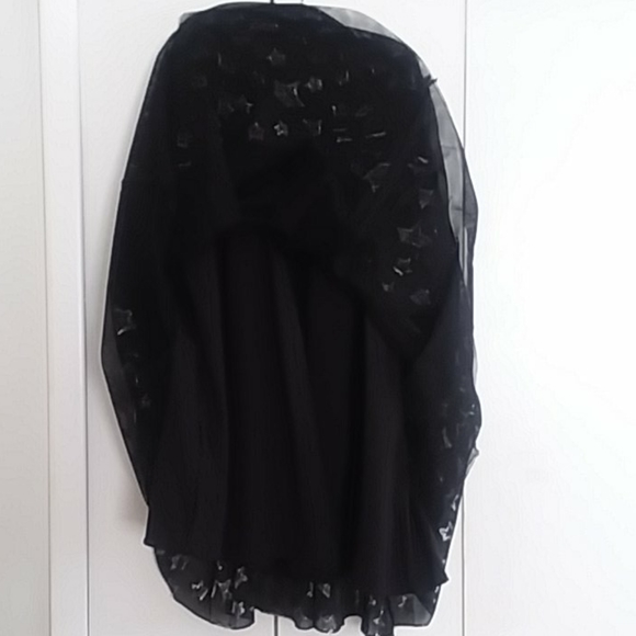 Halogen × Atlantic-Pacific Black & Silver Starlight A-Line Skirt Size Medium NWT - Picture 13 of 15